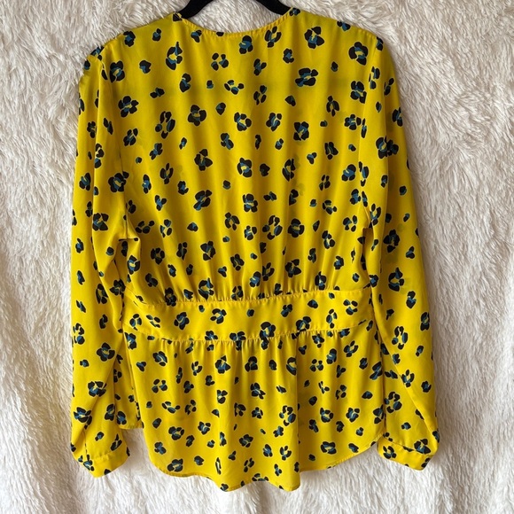 CAbi Yellow and Black Floral Blouse - Picture 8 of 9